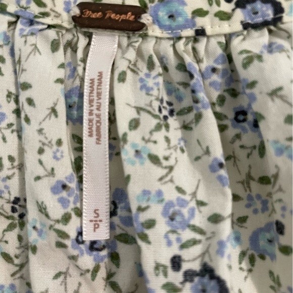 Free People Petunia Mini Dress in Tea Combo Size Small - Picture 3 of 8